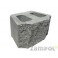 Pustak betonowy oporowy PBO-25 ŁUK Garden łupany łukowo